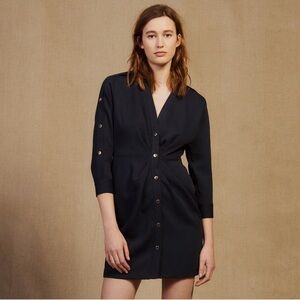 Sandro Karmelia Navy Mini Dress XS